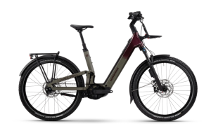 Winora Sinus FS R5f Pro - ABS - Bosch Performance Line CX - 85Nm - 800Wh - RH49 - Low - sand/deep red glänzend