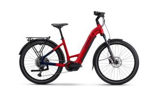 Haibike TREKKING 7 - Bosch Performance Line CX - 85Nm - 800Wh - RH38 - Low - dynamite red/blue glänzend