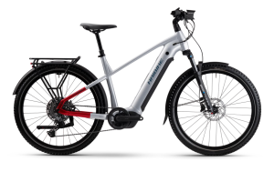 Haibike TREKKING 7 - Bosch Performance Line CX - 85Nm - 800Wh - RH50 - High - soft grey/red/blue glänzend